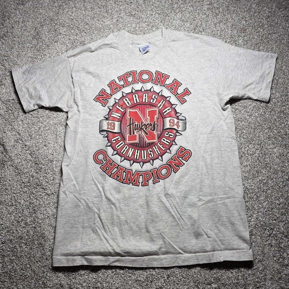 Vtg 1994 Nebraska Cornhuskers Short Sleeve T-Shirt Mens Size Large Single Stitch